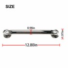 2x Stainless Steel Grab Bar Bathroom Safety Hand Rail Stem Bath Shower Room