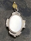 Antique Bliss Bros Art Nouveau Tri Color Gold Over Sterling Silver Floral Locket