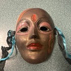Vintage Decorative Mardi Gras Face Mask Solid Brass Wall Hanging - Free Ship