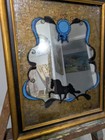 Vintage 10 X 12 Hand Painted Horse Equestrian Framed Wall Hanging Mirror