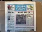 Back To The Future Usa Today Newspaper  gang Jailed  Headline Edition