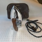Vintage Durabilt Folding Travel Iron Winsted Hardware Mfg  Cat No  181 W cord