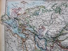 Stielers Hand Atlas  World Map Plate Page No 55 Asia 1888 Vintage