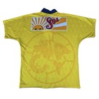 Vintage 90s Adidas Club America Soccer Futbol Yellow Graphic Short Sleeve Jersey