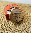 Vintage Antique Brass Pocket Compass Nautical Maritime Gift Compass With Case