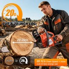 62cc Gasoline Chainsaw Powered Wood Cutting Engine Gas Chain Saw With 18 22  Bar