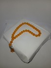 Vintage Amber Resin Misbaha Islamic Prayer 33 Beads Tasbih Rosary Muslim Gift