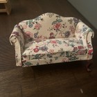 Vintage Concord Queen Anne Sofa  Couch  Dollhouse Miniature Missing 3 Legs