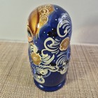 Nesting Dolls Blue White Matryoshka Russian Nesting Dolls Hand Painted Set Of 5
