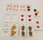 Vtg Nos Mixed Lot Of  34 Streamline   Jhb Buttons - Some Hand-painted