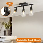 20  Ceiling Light 3 Lights Rotatable Heads Track Lighting Vanity Lamp Fixture Ul