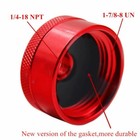 Extended Run Fuel Gas Cap Red For Honda Generator Eu2000 Eu3000i 1 4 npt Line