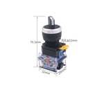 22mm Rotary Switch Selector Switches 2   3 Positions Momentary Or Latching No Nc