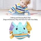 Soft Baby Rattle Toy Soft Plush Stuffed Animal Hand Rattle With Crinkle Sound