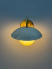 Handmade Brass Wall Sconce Dome Shade Modern Mid Century Vintage Light