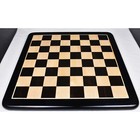19 Inches Large Solid Inlaid Ebony   Maple Wood Chess Board - Square Of 50 Mm