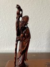 Antique Chinese Boxwood Carved Immortal Figure