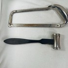 Antique Orthopedic Surgical Instruments Amputation Saw Bone Mallet Cshaped Clamp