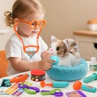 17pcs Interactive Cat Toys Set For Kids 3-8  Meowing Walking Cat Toy  Vet Playse