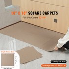 10pcs Peel And Stick Carpet Tile Self Adhesive Floor 18    X 18    Light Brown