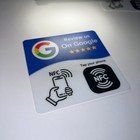 5 Pack Google Review Nfc Cards Tap To Review Programmable Adhesive Stickers