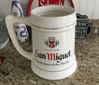 Rare Extra Large San Miguel Beer Advertising Ceramic Mug Beer Of The Pacific
