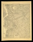 Vintage Brooklyn Map Of New York City Streetmap  1940s Old Original Antique