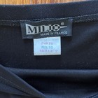 Milio Women s Black Solid Pull-on Knit Skirt With Ruffle  From France