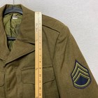 Vintage Us Army Korean War Ike Jacket Mens 34r Green M-1944 Wool Sergeant