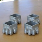 Vintage Fisher Wood Stove Bear Paw Claw Foot Feet Legs Cast Iron Set Of 4 Parts