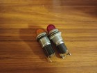 Lot Of Two  2  Used Pilot Or Indicator Lamps Red Littelfuse And Amber Dialco