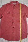 Coleman Men s Short Sleeve Shirt Size Medium Salmon Vented 