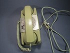 Vintage Gte Automatic Electric Telephone Avocado  Rotary Dial Wall Phone - Ae