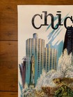 Originl Delta Airlines Travel Poster   Chicago   Fred Sweney   22 X 28