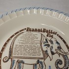 Vtg Rare 1983 Royal China Peanut Butter Pie Plate Elephant Country Harvest