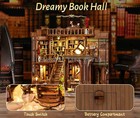 Luxury Diy Miniature With Led Light Book Nook Kit For Adults Teens Book Hall Us