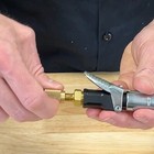 Locknflate Tire Inflator Adapter 1 4 Npt  m  To Schrader Valve  m  - Used