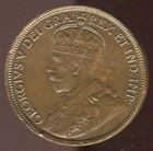 1918 Canada 1 Cent Choice Uncirculated With Red   Km 21   Copper   Free Shipping
