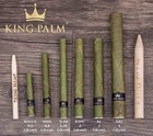 King Palm   Slim Size   Natural   Organic Prerolled Palm Leafs   25 Rolls