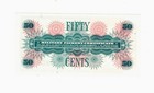 Military Payment Certificate Mpc Series 661 50 Cents Uncirculated
