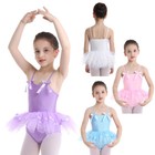 Girls Kids Ballet Dance Dress Skating Ballerina Leotard Tutu Dress Costumes