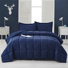 Hig 3 Piece Pre-washed All Season Goose Down Alternative Comforter Duvet Insert