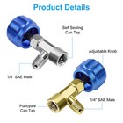 R1234yf Can Tap Valve Kit Self-sealing   Puncture W  Adapter For A c Refrigerant