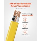 Nm-b Wire 14awg 2c Copper Core Cable 50 Ft Electrical Wire With Ground