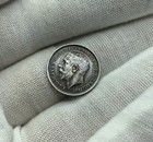 1913 Great Britain 3 Pence Silver   925  Coin Au George V B289