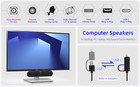 Computer Speakers For Desktop Pc  Monitor Speakers With Easy Volume Knob  Sturdy