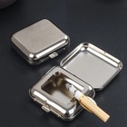 Mini Portable Ashtray Metal Car Pocket Ashtray Windproof Cigarette Ashtray W lid