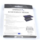 Sabrent M 2 Sata Ssd To 2 5 Inch Sata Iii Aluminum Enclosure Adapter 