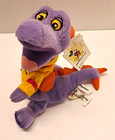 Vintage Disney World Figment Bean Bag Plush Epcot Purple Dragon 90s Toy 8    Nwt