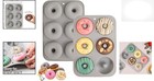 2 Pack Silicone Donut Molds 6 Cavity Donut Baking Pans For Homemade Baked Cake